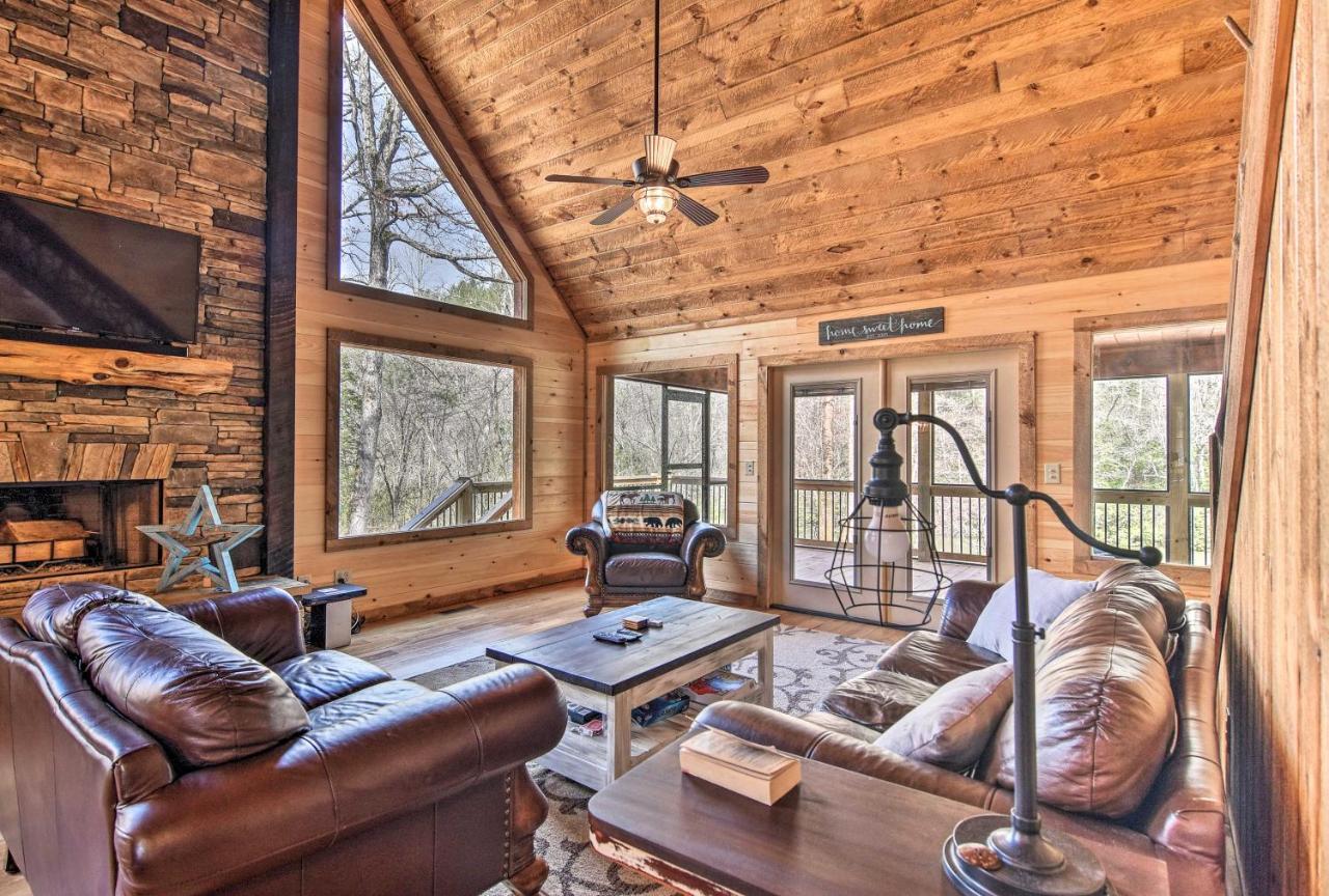 Modern Murphy Cabin With Nottely River Views! Buitenkant foto