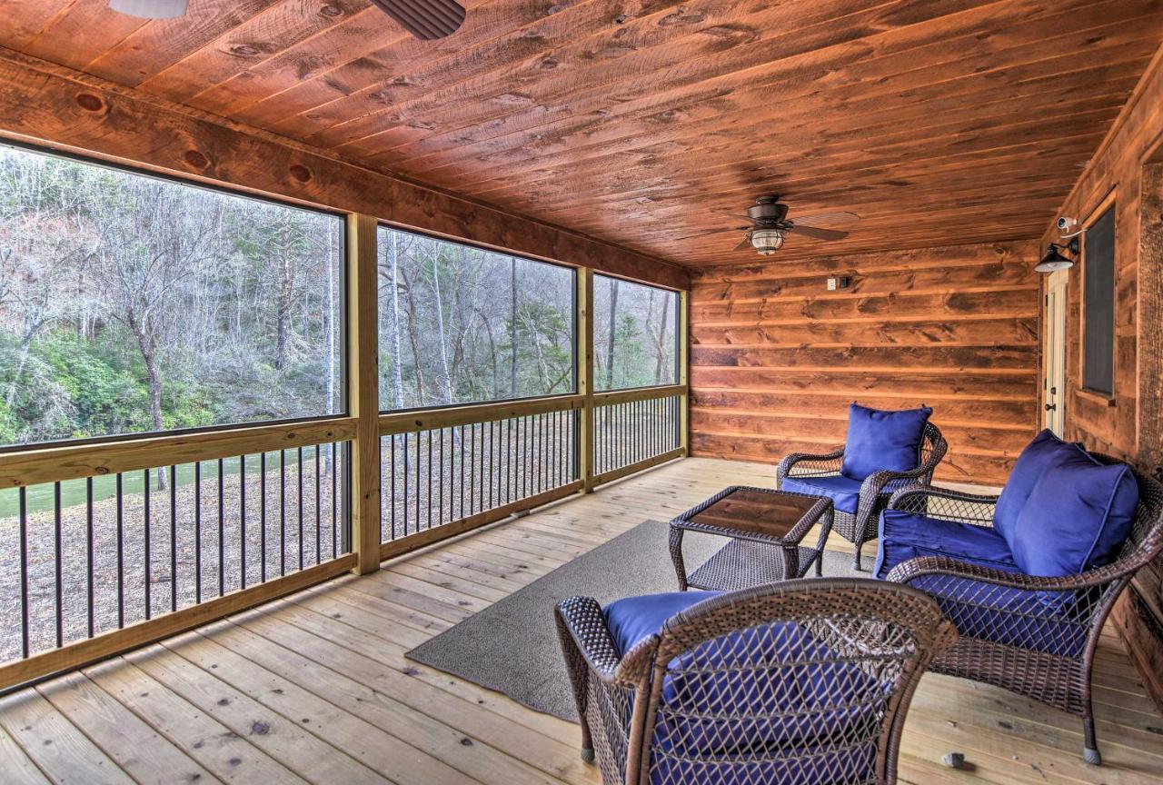 Modern Murphy Cabin With Nottely River Views! Buitenkant foto